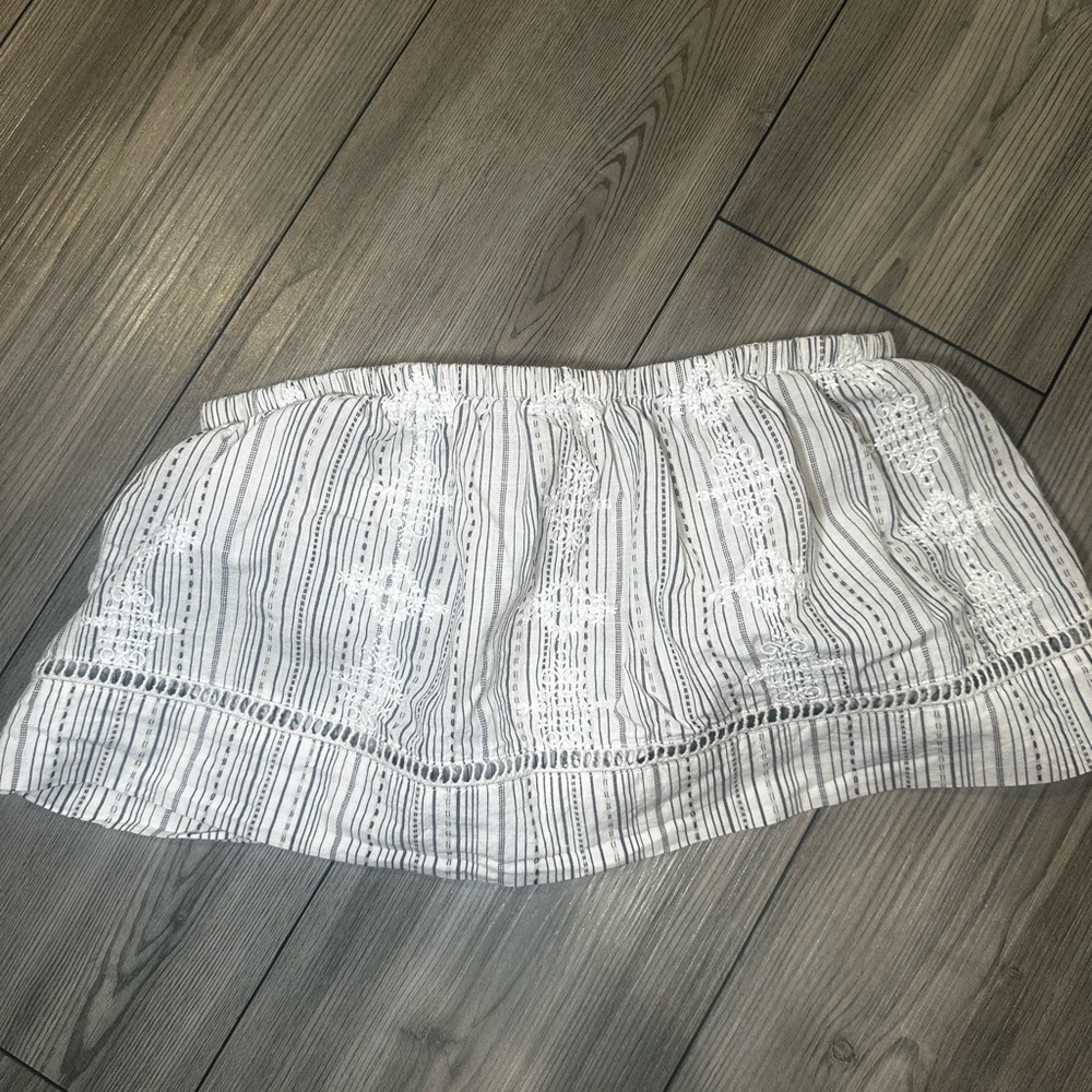 L*Space Black and White Patterned Crop Top